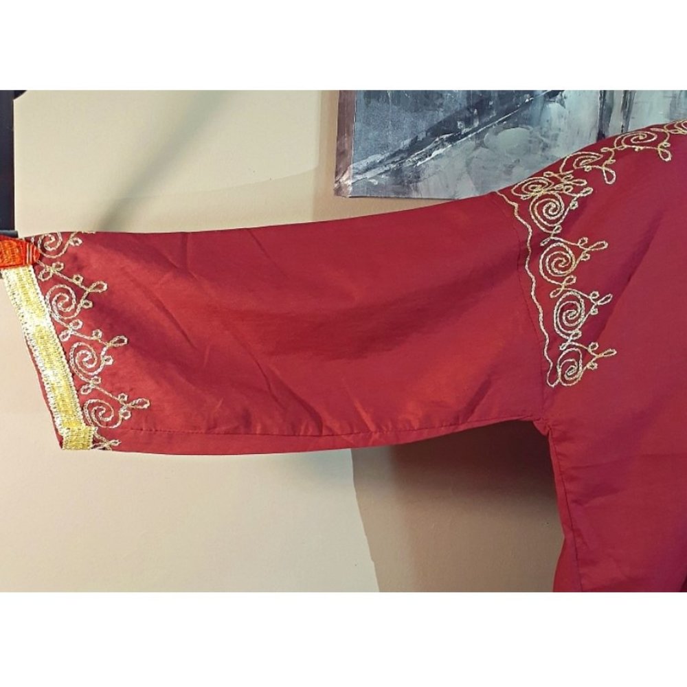 SOLD! Moroccan Embroidered Kaftan Abaya Plus - Picture 4 of 7